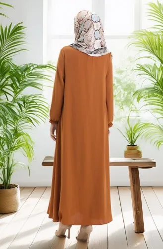 Fermuarlı Mevlana Ferace 4106-01 Hardal