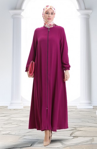 Mevlana Abaya Mit Reißverschluss 4106-03 Lila 4106-03