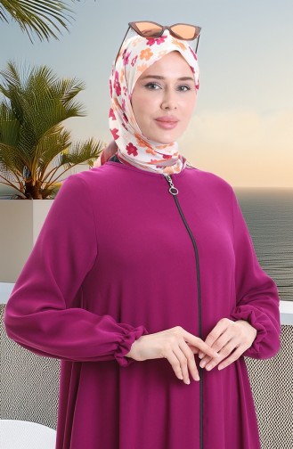 Mevlana Abaya Mit Reißverschluss 4106-03 Lila 4106-03