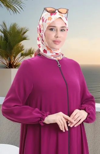 Mevlana Abaya 4106-03 Paars Met Ritssluiting 4106-03