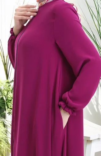 Mevlana Abaya 4106-03 Paars Met Ritssluiting 4106-03