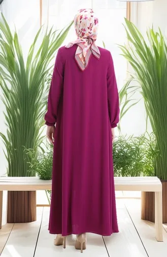 Mevlana Abaya 4106-03 Paars Met Ritssluiting 4106-03