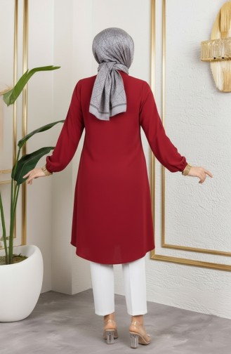 Viscose Tuniek Met Elastische Mouwen 0171-11 Rood 0171-11