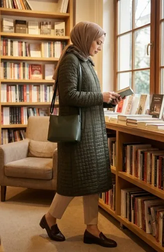 Steppjacke In Übergröße 6133-03 Khaki 6133-03