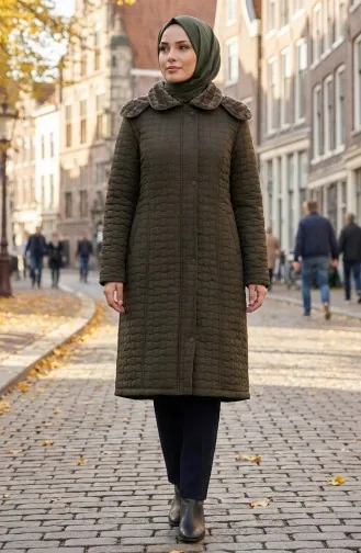Steppjacke In Übergröße 6133-03 Khaki 6133-03
