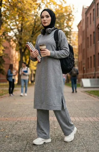 Two-Thread Sport Tunic Trouser Set Grey 0293-01 0293-01