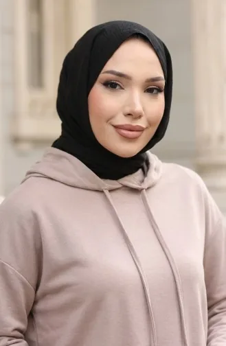 طقم تونيك وتنورة من قماش أويشو، قطعتان، 2192-01، لون المنك 2192-01