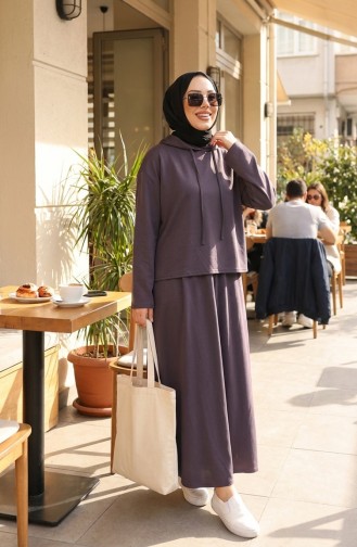 Ensemble Deux Pièces Tunique Et Jupe En Tissu Oysho 2192-02 Anthracite 2192-02