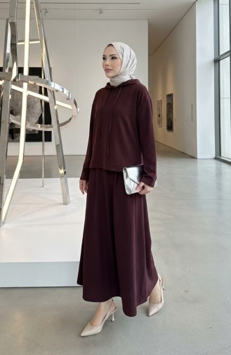 Oysho Stoffen Tuniek En Rok Tweedelig Set 2192-03 Bruin 2192-03