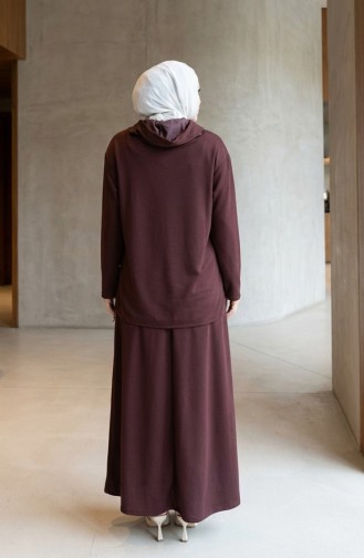 Oysho Stoffen Tuniek En Rok Tweedelig Set 2192-03 Bruin 2192-03