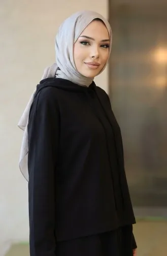 Ensemble Deux Pièces Tunique Et Jupe En Tissu Oysho 2192-04 Noir 2192-04