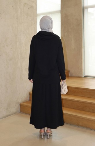 Ensemble Deux Pièces Tunique Et Jupe En Tissu Oysho 2192-04 Noir 2192-04