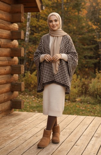 Schoudersjaal 1109-01 Bruin 1109-01