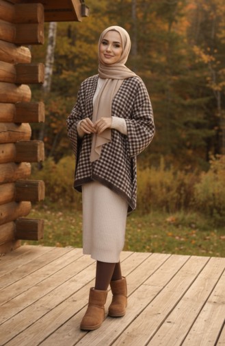 Schoudersjaal 1109-01 Bruin 1109-01