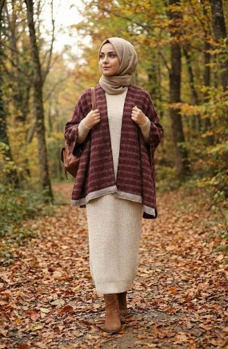 Omuz Şal 1111-01 Bordo
