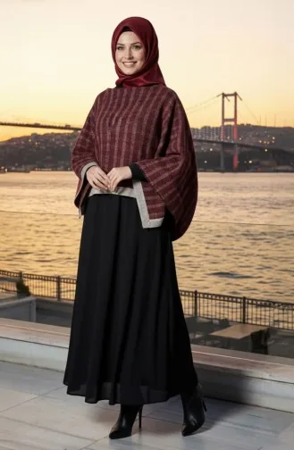 Omuz Şal 1111-01 Bordo