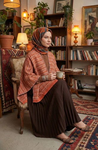 Shoulder Shawl 1117-01 Terracotta 1117-01