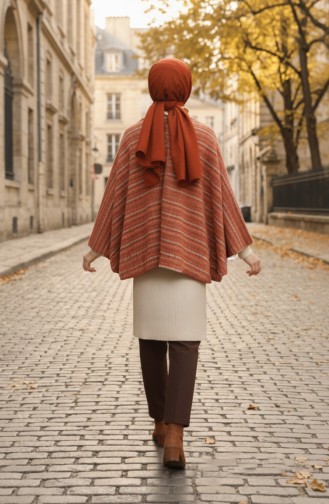 Shoulder Shawl 1117-01 Terracotta 1117-01