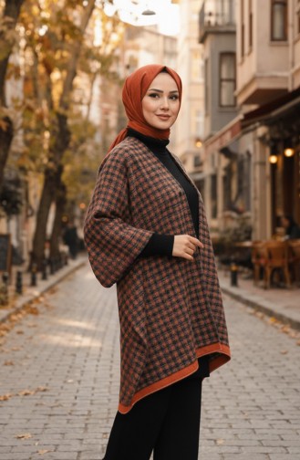 Châle D`épaule 1118-01 Noir Terracotta 1118-01