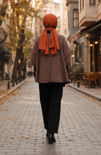 Châle D`épaule 1118-01 Noir Terracotta 1118-01