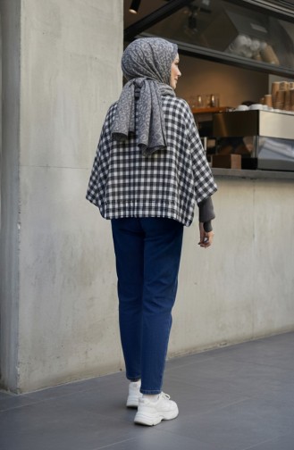 Schoudersjaal 1121-01 Zwart Beige 1121-01