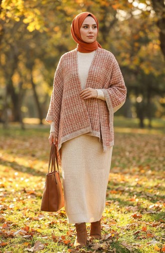 Shoulder Shawl 1124-01 Mink Burgundy 1124-01