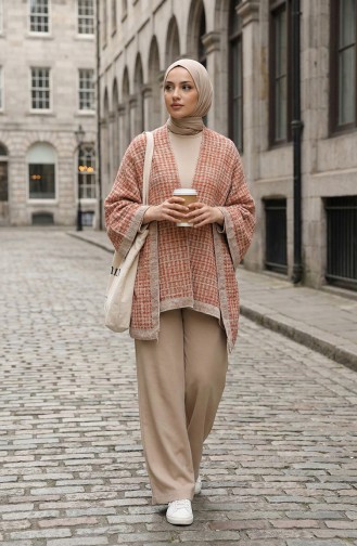 Shoulder Shawl 1124-01 Mink Burgundy 1124-01