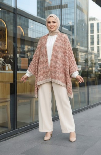 Shoulder Shawl 1124-01 Mink Burgundy 1124-01