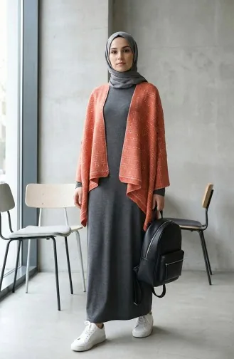 Omuz Şal 1125-01 Kiremit