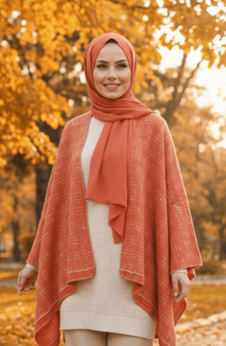 Schulterschal 1125-01 Terrakotta 1125-01