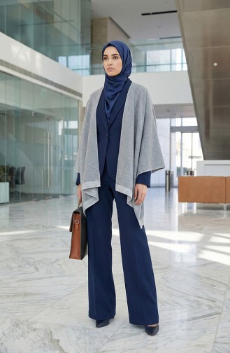 Shoulder Shawl 1128-01 Grey 1128-01