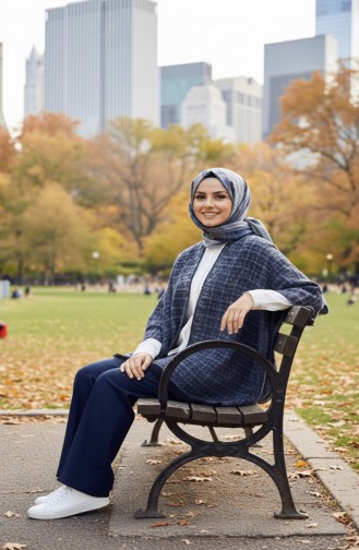 Schulterschal 1129-01 Anthrazit 1129-01