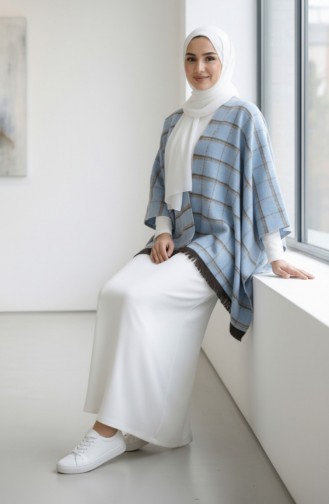 Omuz Şal 1130-01 Mavi