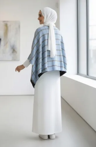 Omuz Şal 1130-01 Mavi
