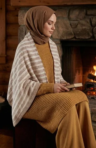 Schulterschal 1131-01 Beige 1131-01
