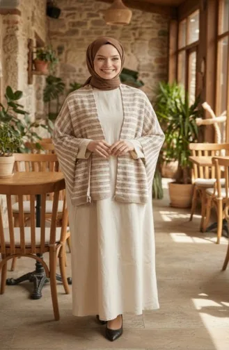 Schulterschal 1131-01 Beige 1131-01