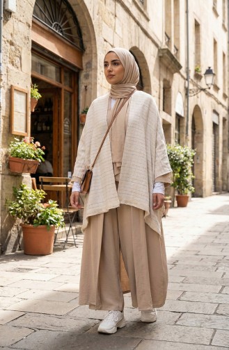 Schoudersjaal 1131-02 Crème 1131-02