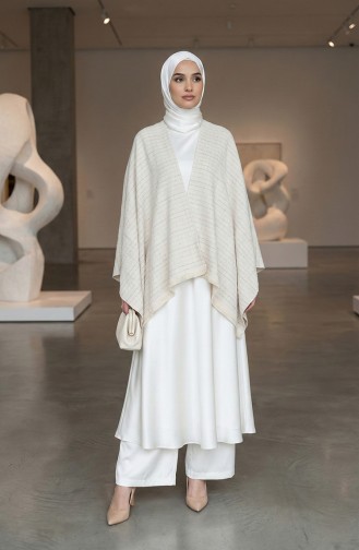 Schoudersjaal 1131-02 Crème 1131-02