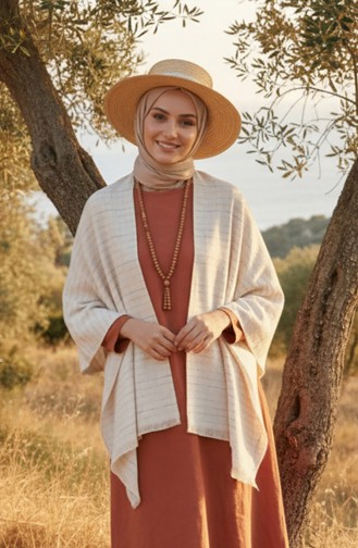 Schoudersjaal 1131-02 Crème 1131-02