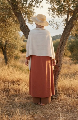 Schoudersjaal 1131-02 Crème 1131-02