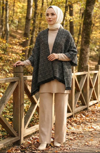 Omuz Şal 1132-01 Siyah