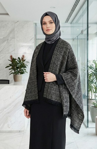 Omuz Şal 1132-01 Siyah