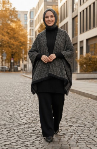 Omuz Şal 1132-01 Siyah