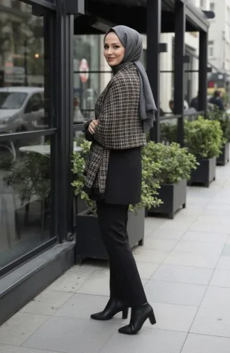 Omuz Şal 1135-01 Siyah