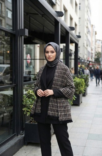 Omuz Şal 1135-01 Siyah