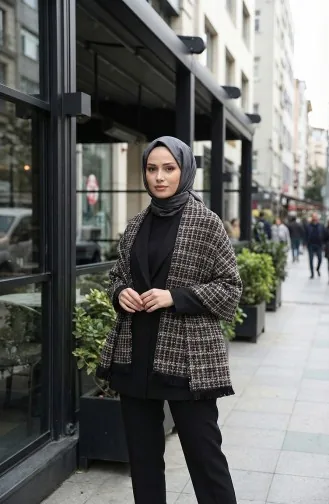 Omuz Şal 1135-01 Siyah