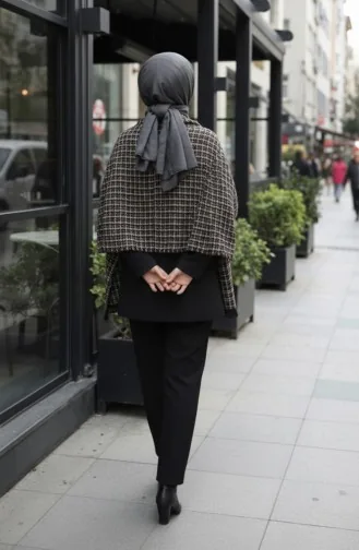 Omuz Şal 1135-01 Siyah