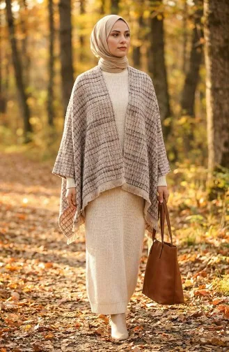 شال كتف 1136-01 رمادي تيراكوتا 1136-01