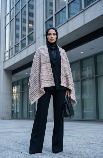 Schoudersjaal 1136-01 Grijs Terracotta 1136-01