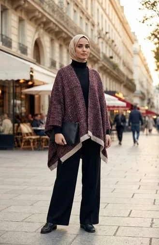 Omuz Şal 1137-01 Mor